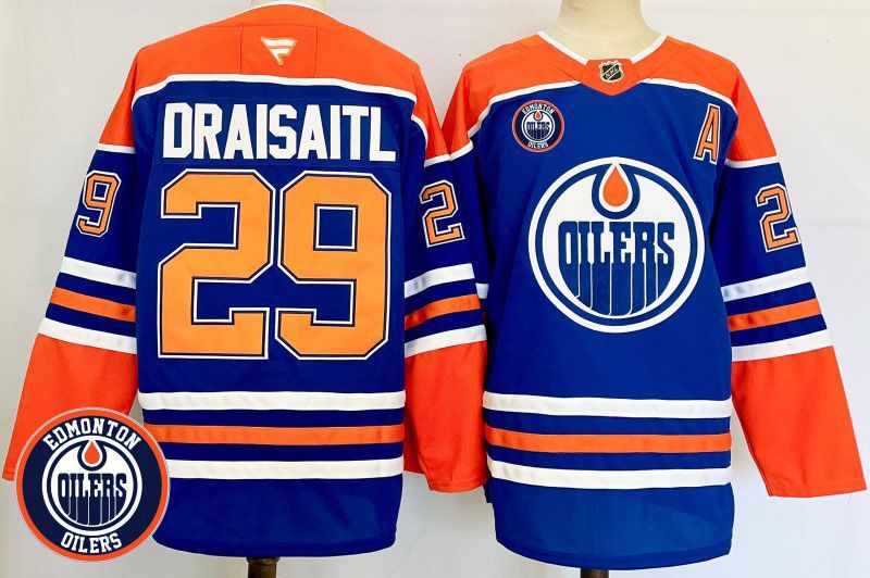 Men Edmonton Oilers #29 Draisaitl Blue Fanatics 2025 NHL Jersey style 2->edmonton oilers->NHL Jersey